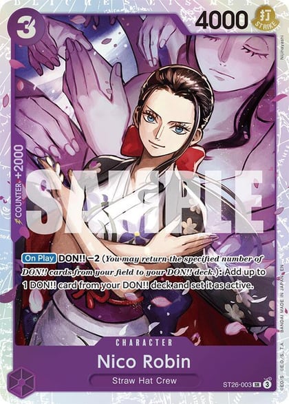 Nico Robin, Starter Deck 26: PURPLE/BLACK Monkey.D.Luffy ST26-003