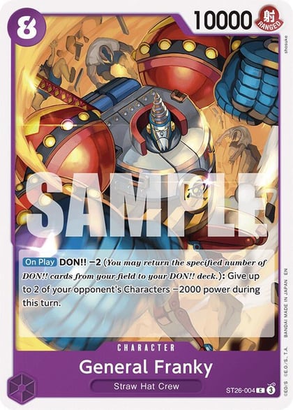 General Franky, Starter Deck 26: PURPLE/BLACK Monkey.D.Luffy ST26-004