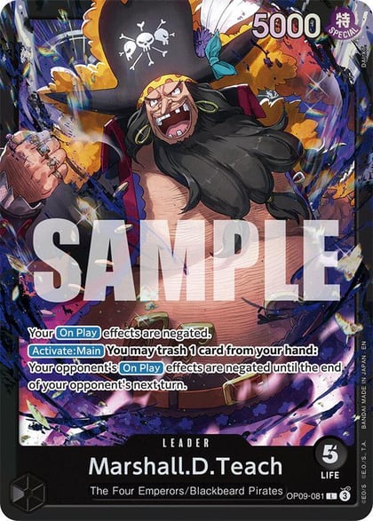 Marshall.D.Teach (OP09-081), Starter Deck 27: BLACK Marshall.D.Teach OP09-081
