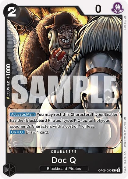 Doc Q (Reprint), Starter Deck 27: BLACK Marshall.D.Teach OP09-090