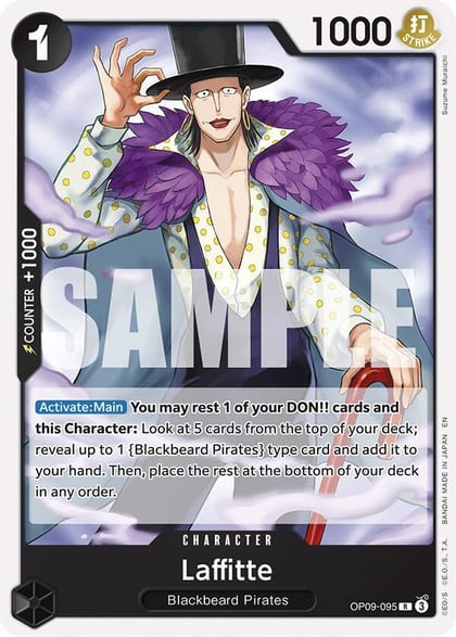 Laffitte (Reprint), Starter Deck 27: BLACK Marshall.D.Teach OP09-095