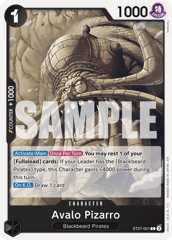 Avalo Pizarro, Starter Deck 27: BLACK Marshall.D.Teach ST27-001