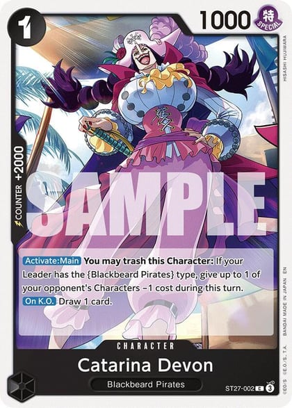 Catarina Devon, Starter Deck 27: BLACK Marshall.D.Teach ST27-002