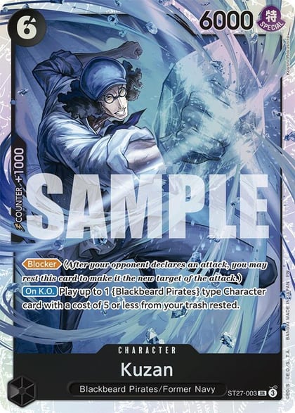 Kuzan, Starter Deck 27: BLACK Marshall.D.Teach ST27-003