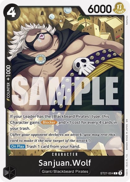 Sanjuan.Wolf, Starter Deck 27: BLACK Marshall.D.Teach ST27-004