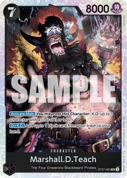 Marshall.D.Teach (ST27-005), Starter Deck 27: BLACK Marshall.D.Teach ST27-005