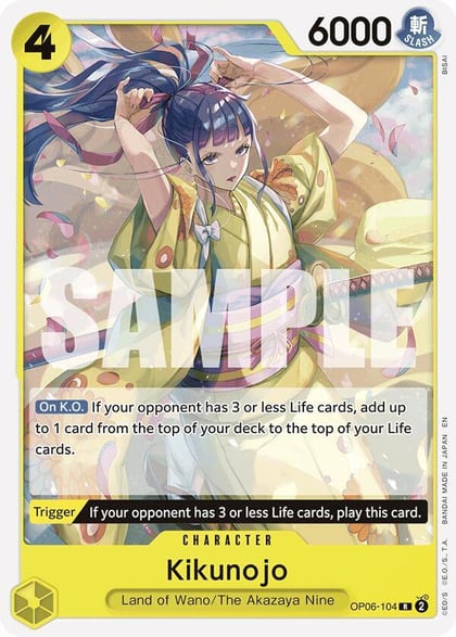 Kikunojo (Reprint), Starter Deck 28: GREEN/YELLOW Yamato OP06-104