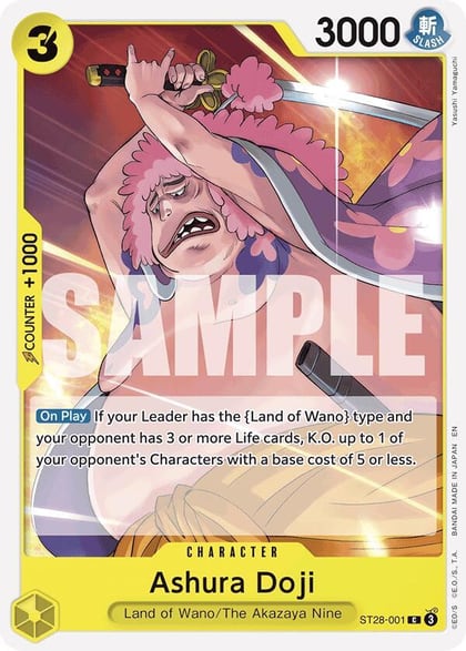 Ashura Doji, Starter Deck 28: GREEN/YELLOW Yamato ST28-001