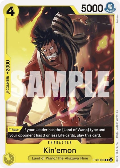 Kin'emon, Starter Deck 28: GREEN/YELLOW Yamato ST28-003