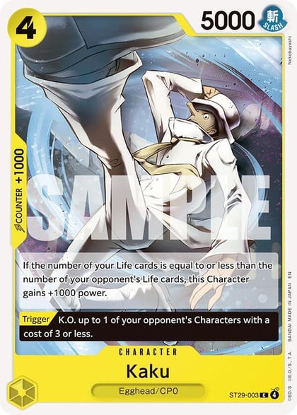 Kaku, Starter Deck 29: Egghead ST29-003