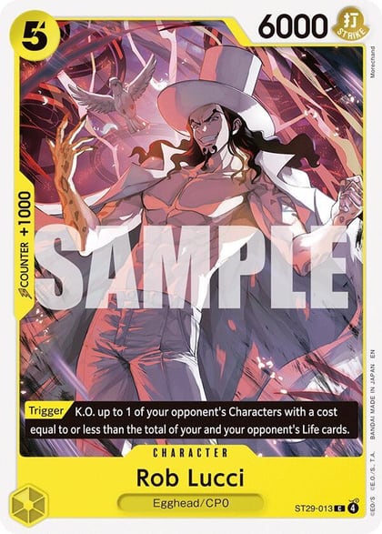 Rob Lucci, Starter Deck 29: Egghead ST29-013