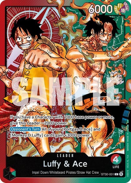 Luffy & Ace, Starter Deck EX: Luffy & Ace ST30-001