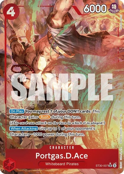 Portgas.D.Ace (007) (Parallel), Starter Deck EX: Luffy & Ace ST30-007