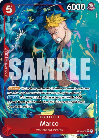 Marco (Full Art), Starter Deck EX: Luffy & Ace ST30-008