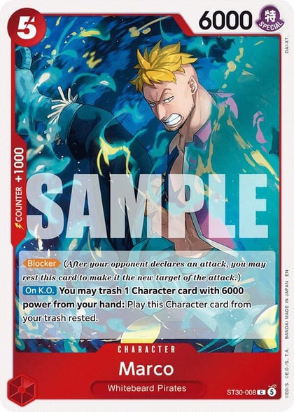 Marco, Starter Deck EX: Luffy & Ace ST30-008