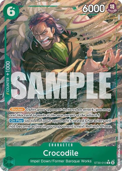 Crocodile (Full Art), Starter Deck EX: Luffy & Ace ST30-010