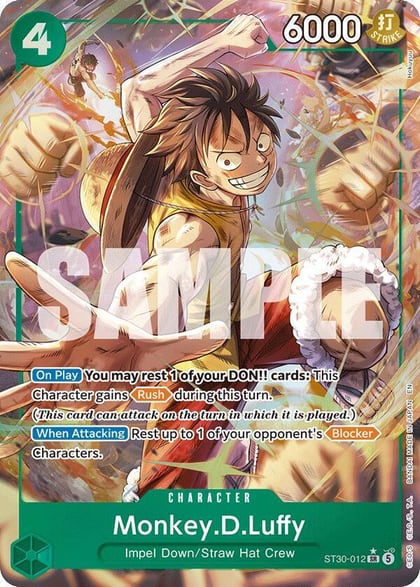 Monkey.D.Luffy (Parallel), Starter Deck EX: Luffy & Ace ST30-012