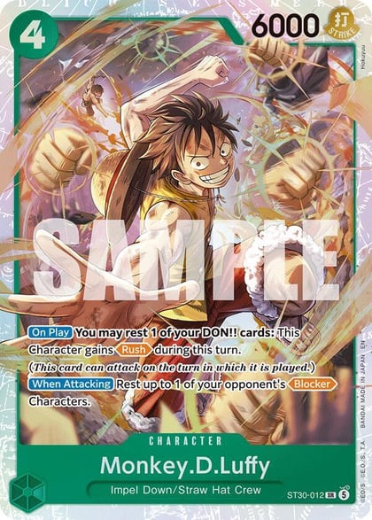 Monkey.D.Luffy, Starter Deck EX: Luffy & Ace ST30-012