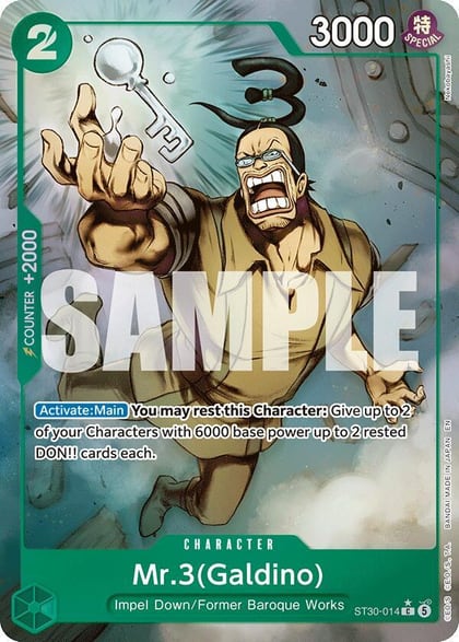 Mr.3(Galdino) (Full Art), Starter Deck EX: Luffy & Ace ST30-014