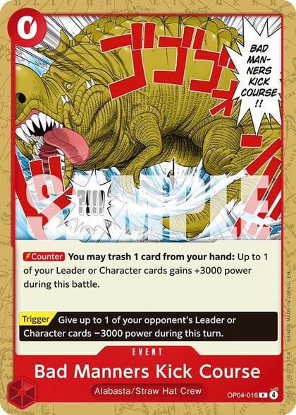 Bad Manners Kick Course, Starter Deck 31: RED Monkey.D.Luffy OP04-016