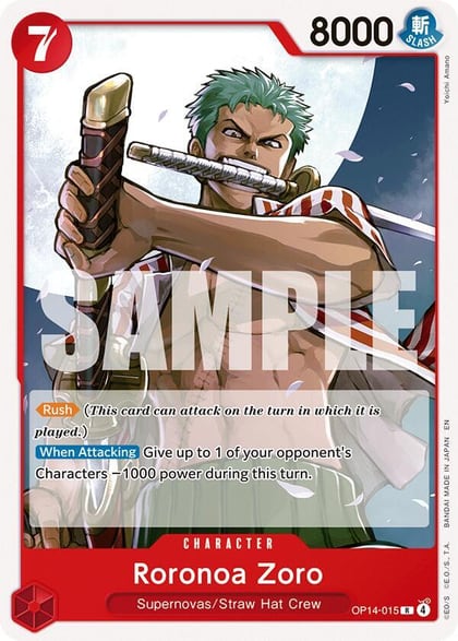 Roronoa Zoro, Starter Deck 31: RED Monkey.D.Luffy OP14-015