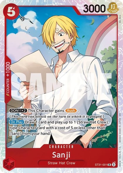 Sanji, Starter Deck 31: RED Monkey.D.Luffy ST31-001