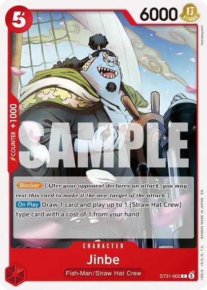 Jinbe, Starter Deck 31: RED Monkey.D.Luffy ST31-002
