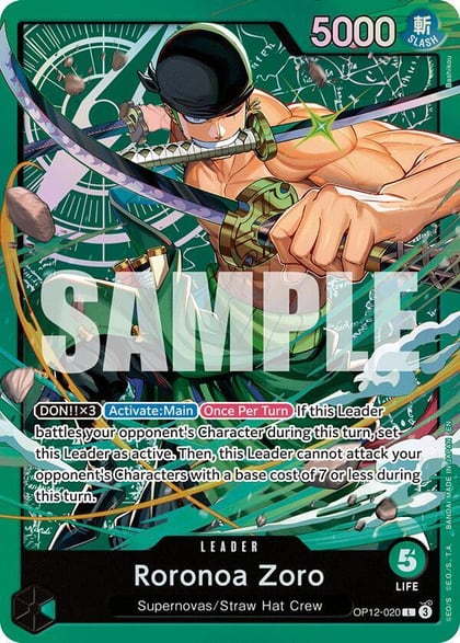 Roronoa Zoro (OP12-020), Starter Deck 32: GREEN Roronoa Zoro OP12-020