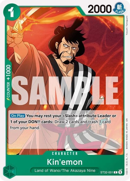 Kin'emon, Starter Deck 32: GREEN Roronoa Zoro ST32-001
