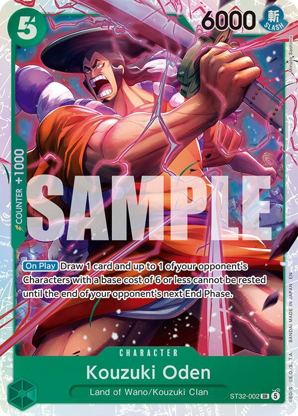 Kouzuki Oden, Starter Deck 32: GREEN Roronoa Zoro ST32-002