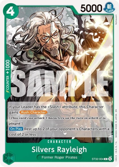 Silvers Rayleigh, Starter Deck 32: GREEN Roronoa Zoro ST32-004