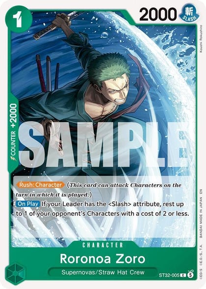 Roronoa Zoro (ST32-005), Starter Deck 32: GREEN Roronoa Zoro ST32-005