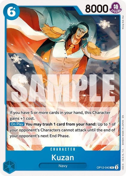 Kuzan (OP12-043), Starter Deck 33: BLUE Kuzan OP12-043