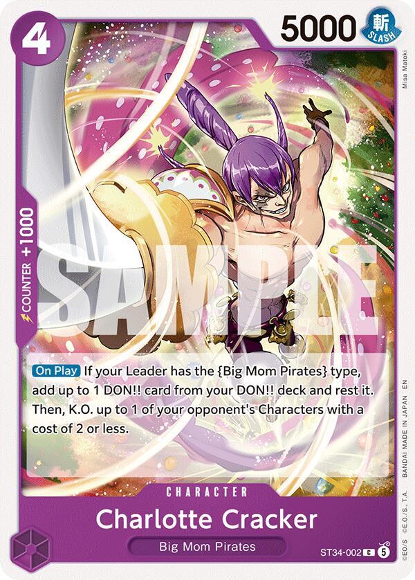 Charlotte Cracker, Starter Deck 34: PURPLE Charlotte Katakuri ST34-002