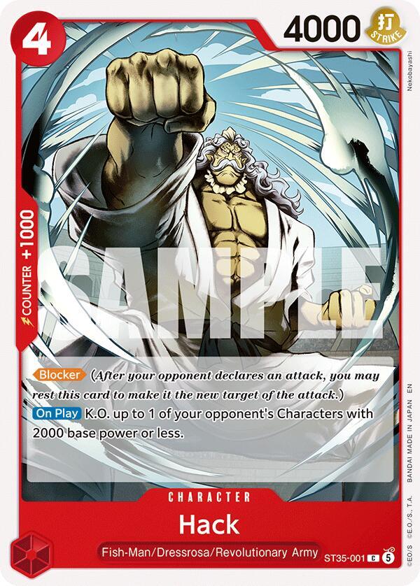 Hack, Starter Deck 35: RED/BLACK Sabo ST35-001