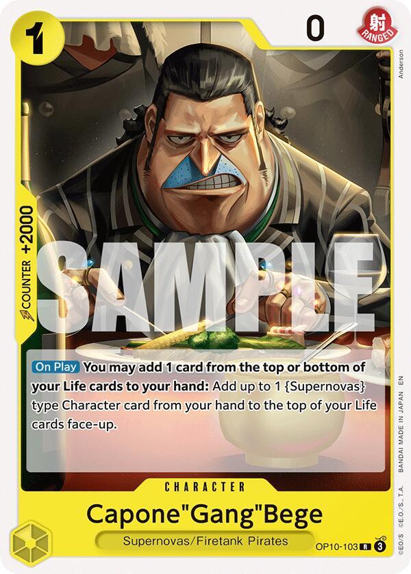 Capone"Gang"Bege, Starter Deck 36: YELLOW Eustass"Captain"Kid OP10-103