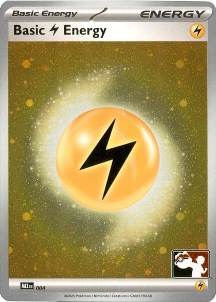 Basic Lightning Energy - MEE 004 (Cosmos Holo), Prize Pack Series Cards 004