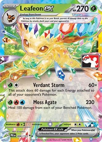 Leafeon ex - 006/131, Prize Pack Series Cards 006/131