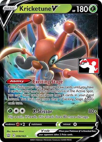 Kricketune V - 006/163, Prize Pack Series Cards 006/163