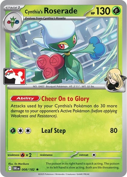 Cynthia's Roserade - 008/182, Prize Pack Series Cards 008/182