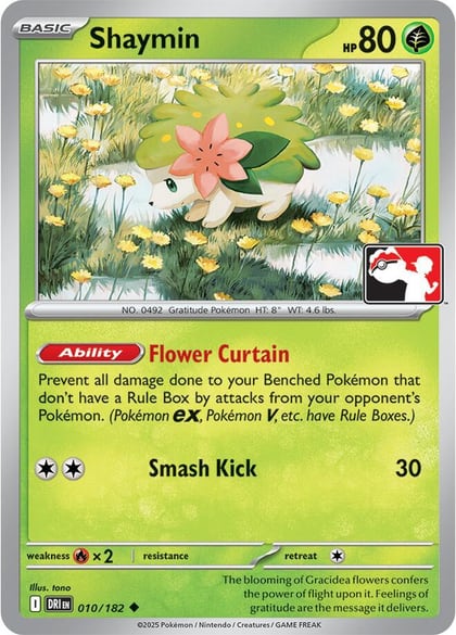 Shaymin - 010/182, Prize Pack Series Cards 010/182