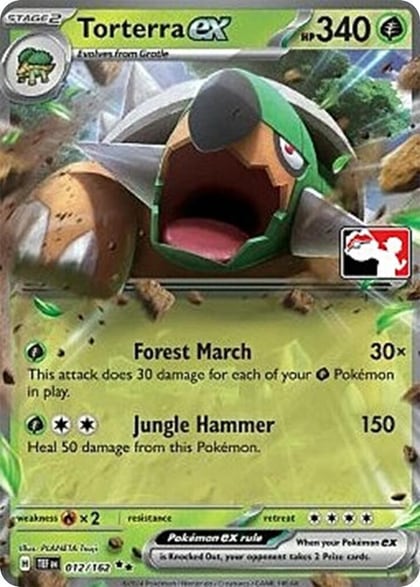 Torterra ex - 012/162, Prize Pack Series Cards 012/162