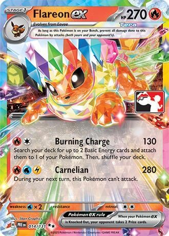 Flareon ex - 014/131, Prize Pack Series Cards 014/131