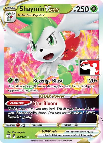 Shaymin VSTAR - 014/172, Prize Pack Series Cards 014/172