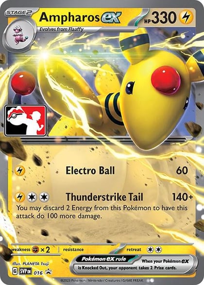 Ampharos ex - 016, Prize Pack Series Cards 016