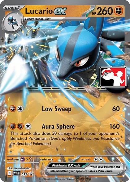 Lucario ex - 017, Prize Pack Series Cards 017