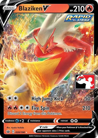 Blaziken V - 020/198, Prize Pack Series Cards 020/198