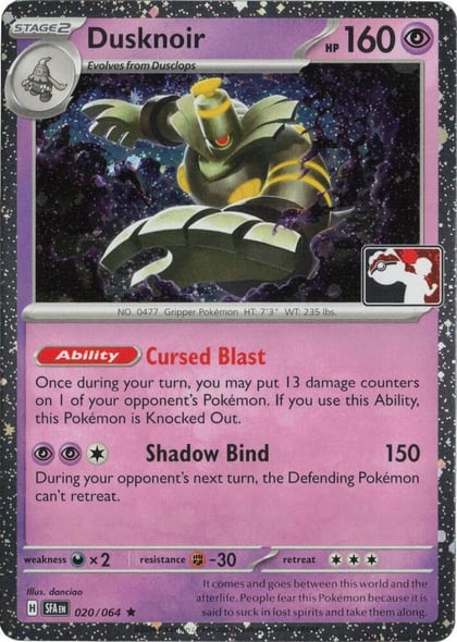 Dusknoir - 020/064 (Cosmos Holo), Prize Pack Series Cards 020/064