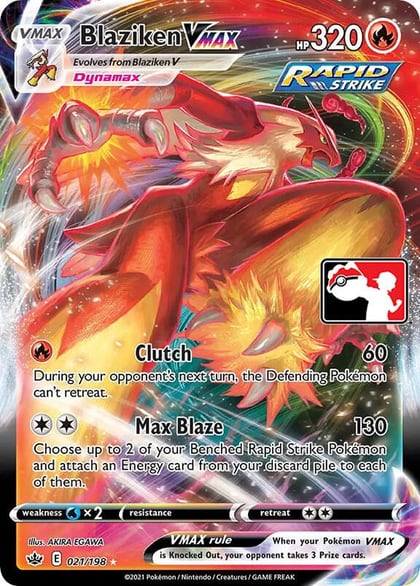 Blaziken VMAX - 021/198, Prize Pack Series Cards 021/198
