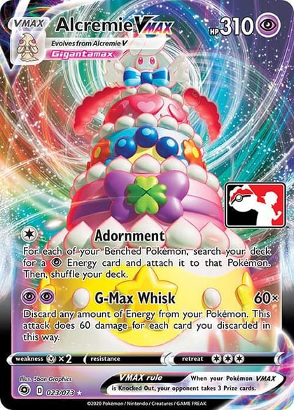 Alcremie VMAX - 023/073, Prize Pack Series Cards 023/073